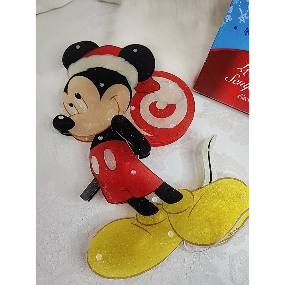 Vtg. Mickey Mouse Lighted Sculpture 15 " 20 lights Indoor Outdoor In box, EUC - Picture 6 of 6